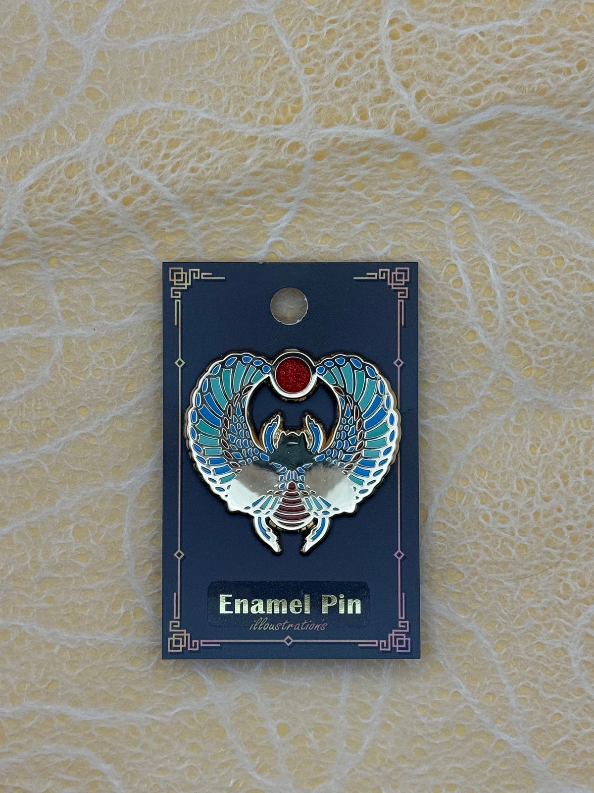 Enamel Pin - Scarab Sunrise