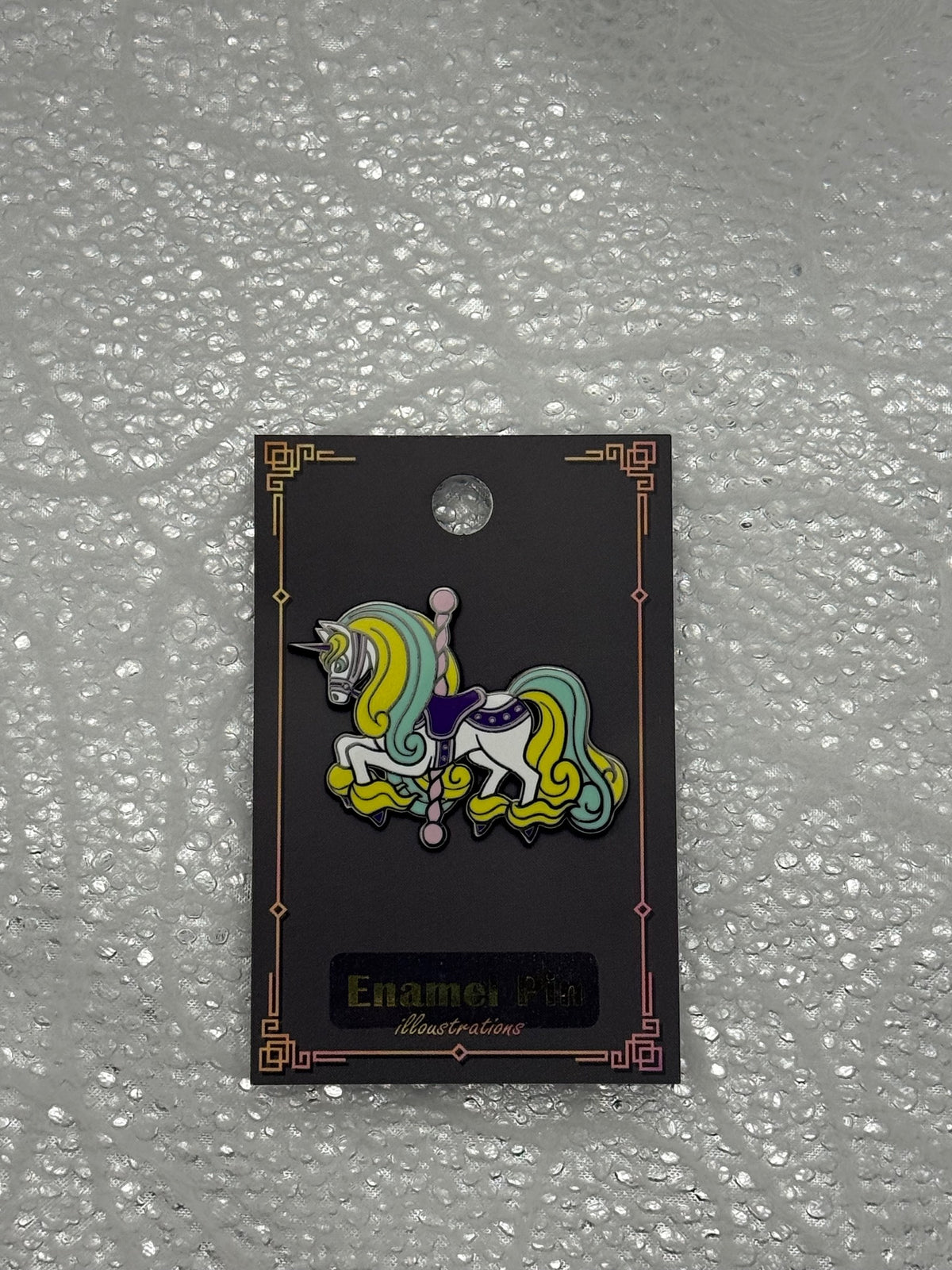 Enamel Pin - Carousel Unicorn