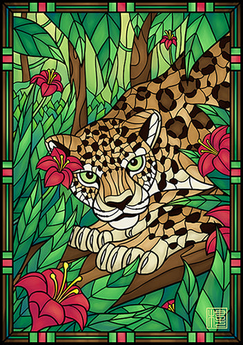 Stained Glass - Jaguar Jungle