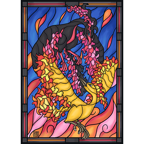 Stained Glass - Dark Fyre
